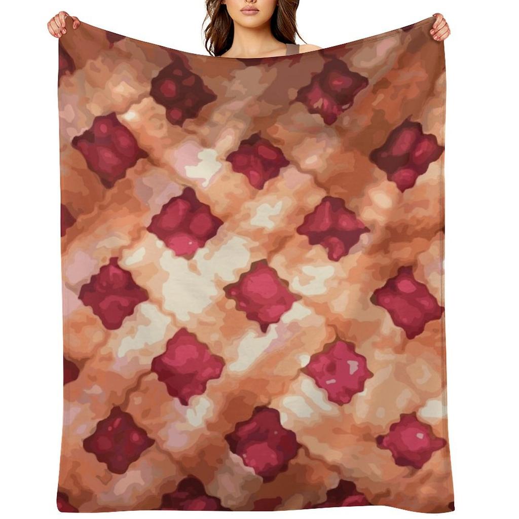 Cherry Pie Curtain Waitress the Musical Throw Blanket Heavy Soft Plaid Luxury Designer Warm for Winter Blankets