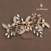 Romantic Hair Jewelry Pearl Leaves Tiara Headpiece Hair Combs Bridal Clips Flower Hair Pin