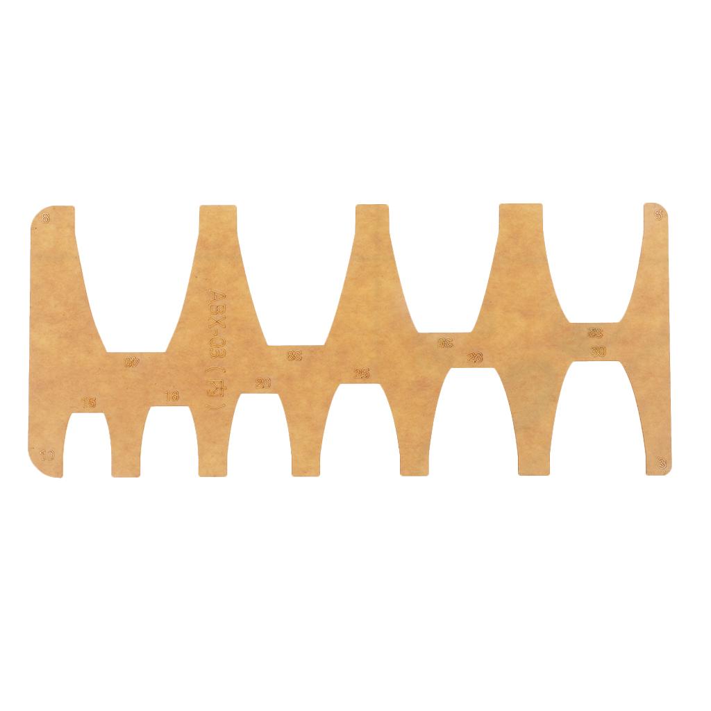 Acrylic Watchband Belt Strap Tail Stencil Template for Leather Craft Clear 1