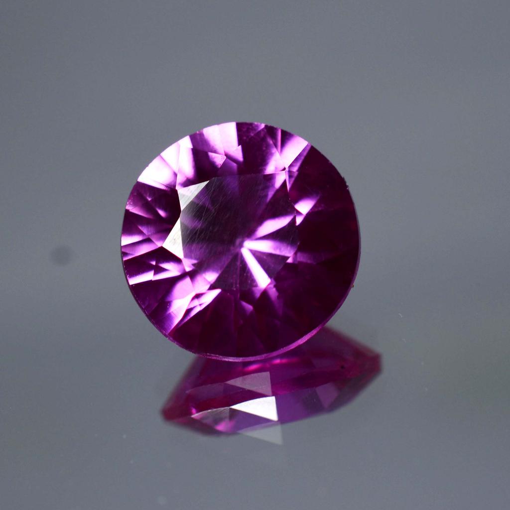 Natural Pink Sapphire Loose Gemstone 8.65 Ct Round Cut September Birthstone for Gem Collections