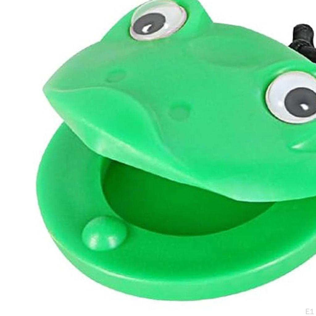 6x Percussion Instrument Hand Finger Castanets Cute Early Education Toys Rhythm Clap Board Musical