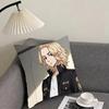 TTokyo RevengerR Anime Cushion Cover Pillowcase Ultra Soft Skin Friendly Fabric Cloud Like Comfort Concealed Zipper