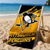 Pittsburgh Penguins Hockey Team Beach Towel, Super Soft Microfiber, Perfect Gift for Her/Him, Birthday, for Pool, Beach, Travel, Decor Beach Party