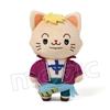 [original] Stuffed One Piece Cotton Pendant With Cat Patch Mask Plush Doll 14cm Luffy Sanji Law Ace Doflamingo Nami Bag Ring Toy