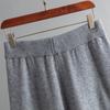 GMXIA Autumn and Winter Style Contrasting Color Round-neck Knitted Sweater Slimming Wide-leg Pants Two-piece Set for Women