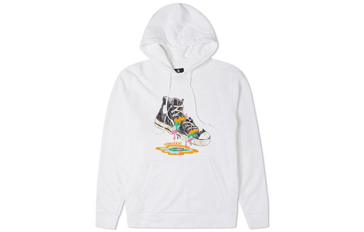 Converse Sweatshirts Unisex White Hooded Thickened Regular 10022937-A01 S