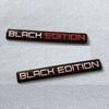 2 pezzi Black Edition 3D Emblema Carrozzeria Auto Adesivo Edizione Limitata Emblema Baule Decalcomania Accessori per Auto Moto Bici
