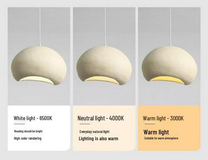 Japanese Cream Style Chandelier for Duplex Lofts, Restaurants, Bars, and Homestays