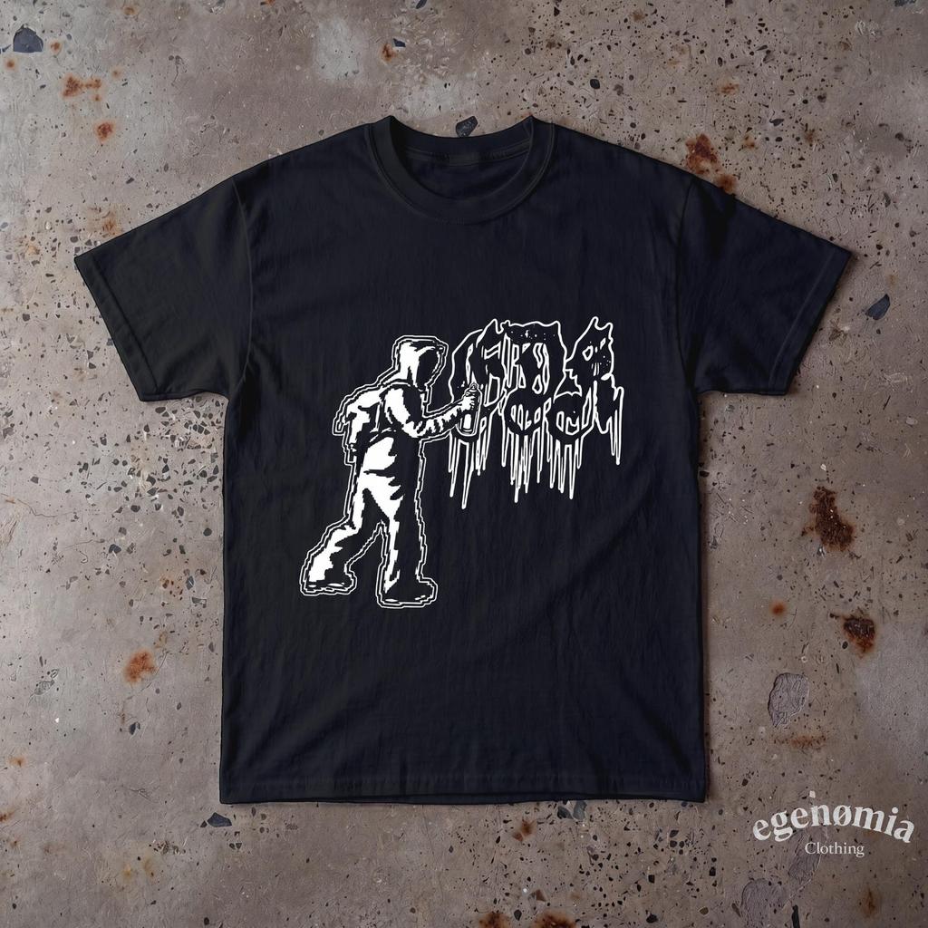 T-shirt Merch EsDeeKid Fanmade, Maglietta Rap Underground, Streetwear Y2K, T-shirt Grafica Stile Grunge, Regalo per i Fan
