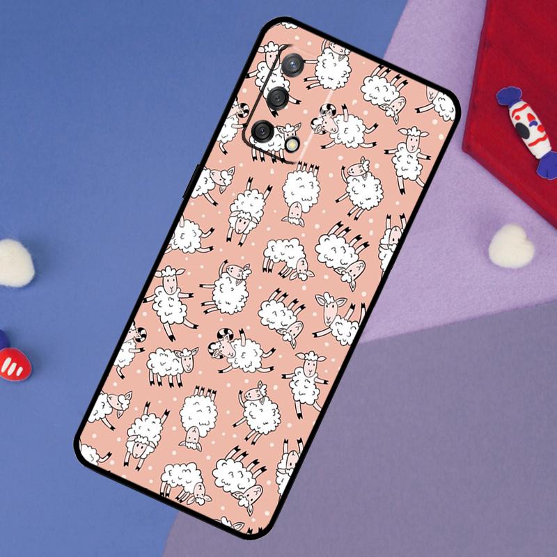 

Cute Sheep Case For Oppo A78 A18 A38 A74 A94 A54 A58 A98 A80 A60 A40 A96 A76 A16 A15 A17 A57 A5 A6 Pro OPPO A98 5G