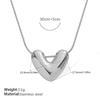Cold Wind Gold Love Pendant Necklace Clavicle Chain Stainless Steel Gold Plated Personality Versatile Jewelry Women