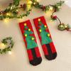 Santa Claus Coral Velvet Socks Snowman Elk Middle Tube Socks Christmas Socks  Christmas Gifts