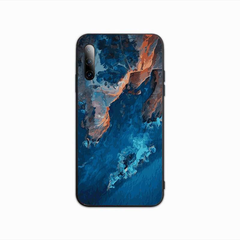 Landschaft im Ölmalerei-Stil Handyhülle für Samsung J4 J6 J5 J7 2016 Note 5 8 9 10 Lite Plus 20 Ultra Silikonhülle