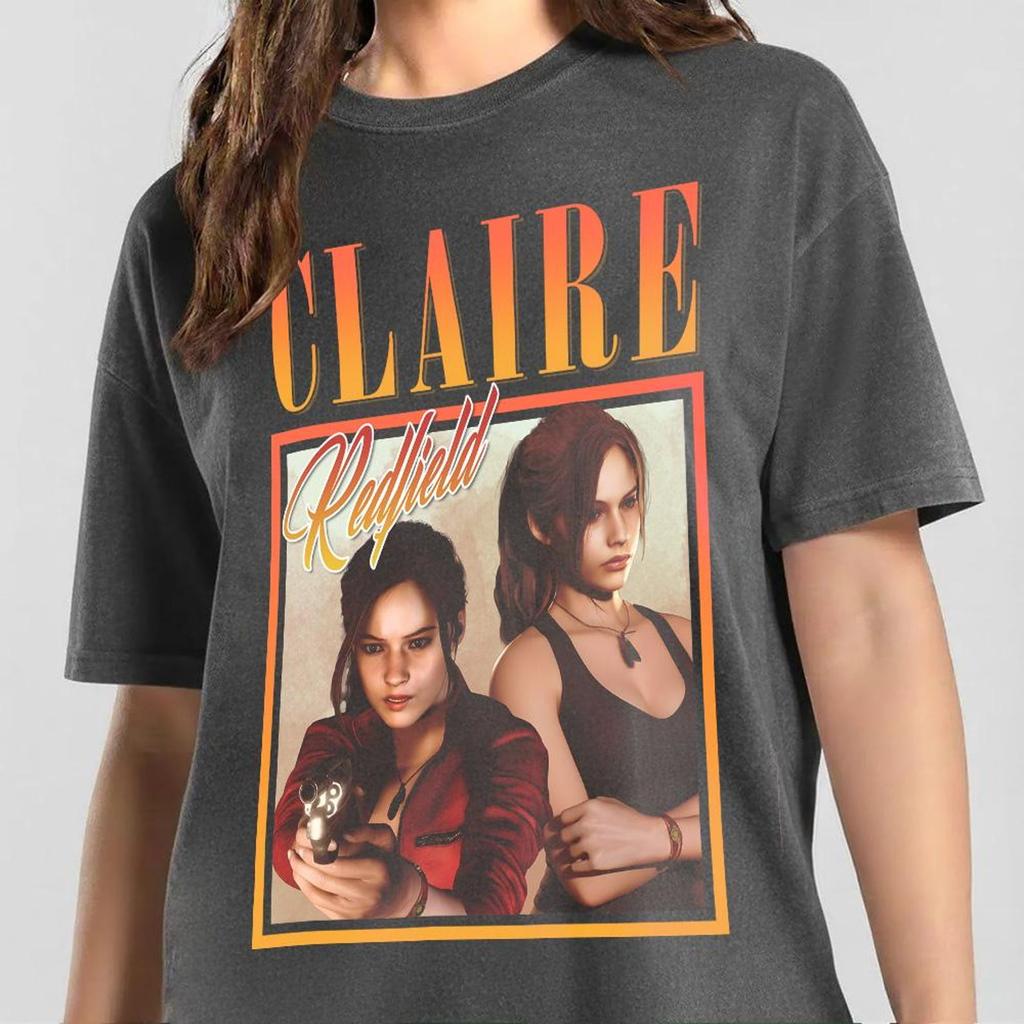 Claire Redfield Vintage T-shirt, Claire Redfield Tee, Claire Redfield RE9 Sweatshirt
