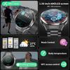 SACOSDING  Smart Watch AMOLED Screen IP68 Waterproof Bluetooth Call Man  NFC Smartwatch
