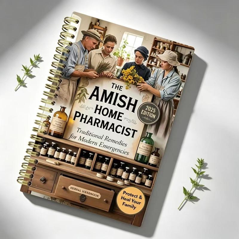2025 Famiglia Amish Farmacista Manuale Erboristico Spirale Terapia Naturale Tradizionale Emergenza Guida Terapia Familiare Medicina Erboristica