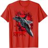 Fighter Jet Raptor Graphic T-Shirt Men S Casual Round Neck Cotton Short Sleeve