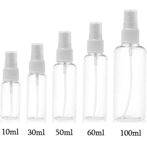 150 Stück 30ml Klare Sprühflaschen Feiner Nebel Leere Make-up-Flaschen Pumpe Wiederverwendbar für Reisen