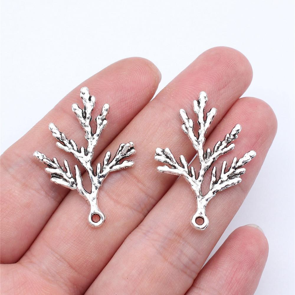 

Подвеска в виде листа, женская бижутерия, массивная креативная фурнитура A47-10pcs-34x23mm