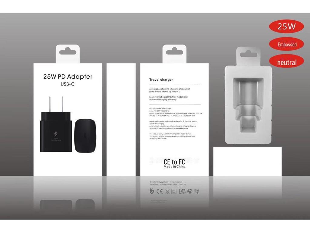 Compatible with Samsung PD25W US/UK Super Fast Charger for S23 and S22 Models, includes Australian Fast Charging Head.