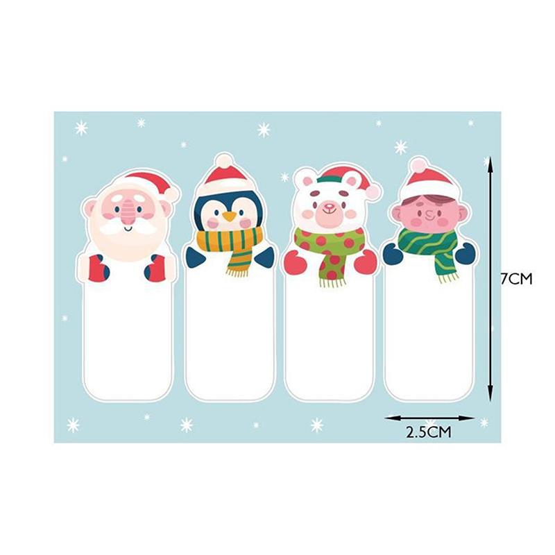 

100 Pieces Fashionable Cartoon Rectangular Christmas Stickers Gift Box Sealing Stickers Packaging Decoration Gift Stickers 900*900*700MM різнокольоровий