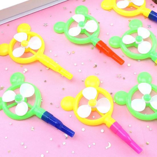 12/24Pcs Windmill Whistle Toy Toddlers Boys Girls Portable Plastic Noise Maker Kids Colorful Whistle Musical Toy Party Favors