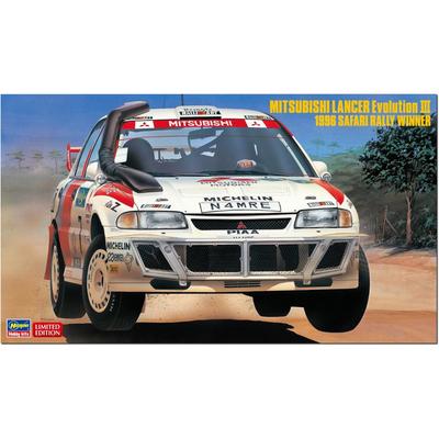 Hasegawa Mitsubishi Lancer Evolution III 1996 Safari Rally Winner Plastic Model Kit 20742 1/24 (Car)
