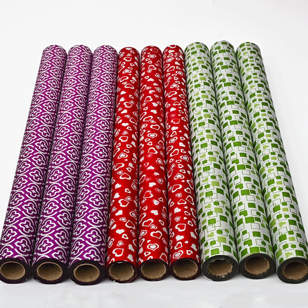 5m/10m Waterproof PVC Gift Wrapping Paper Christmas Birthday Floral Packaging Paper Moisture Proof Oil Resistant Craft Paper