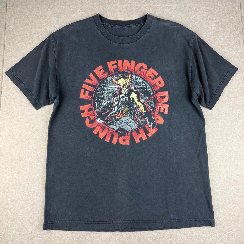 Five Finger Death Punch 2014 Tour Band T Shirt Mens M Black Metal Concert Tee