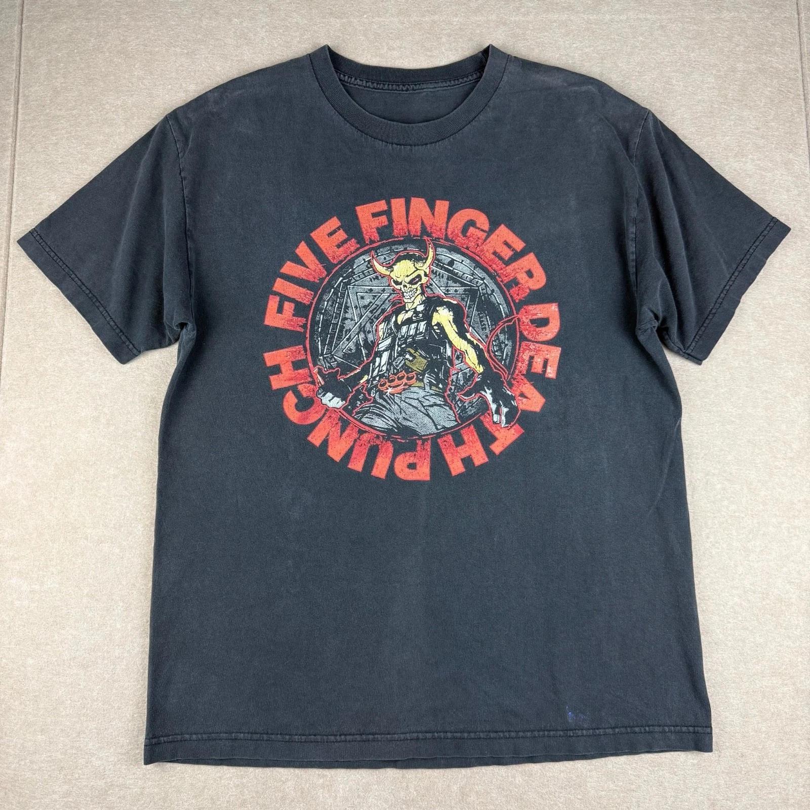 Five Finger Death Punch 2014 Tour Band T Shirt Mens M Black Metal Concert Tee 4XL