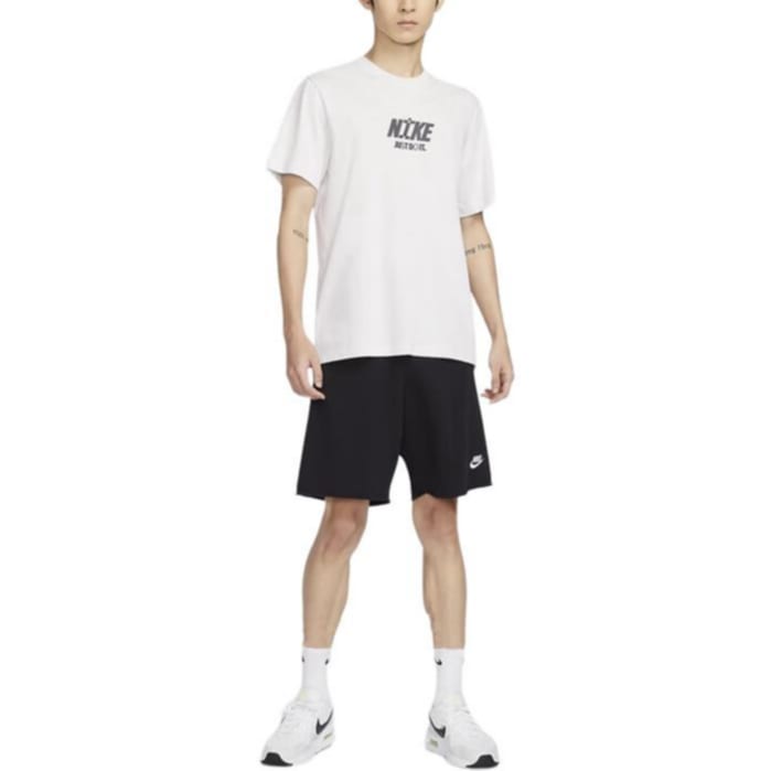 Nike T Shirts Men's White Crew Neck Moderate FV3766-094