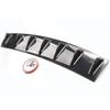 Car After ABS Plastic 7-Head Universal Black/Charcoal Grain 7 Fin Shark Fin Style Rear Bumper Lip Chassis Diffuser Spoiler