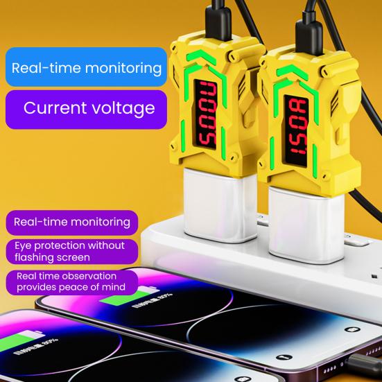 USB detektor napětí a proudu pro nabíjení, optimalizátor baterie pro více zařízení, s monitorováním napětí v reálném čase k řešení zpoždění a prodloužení životnosti baterie