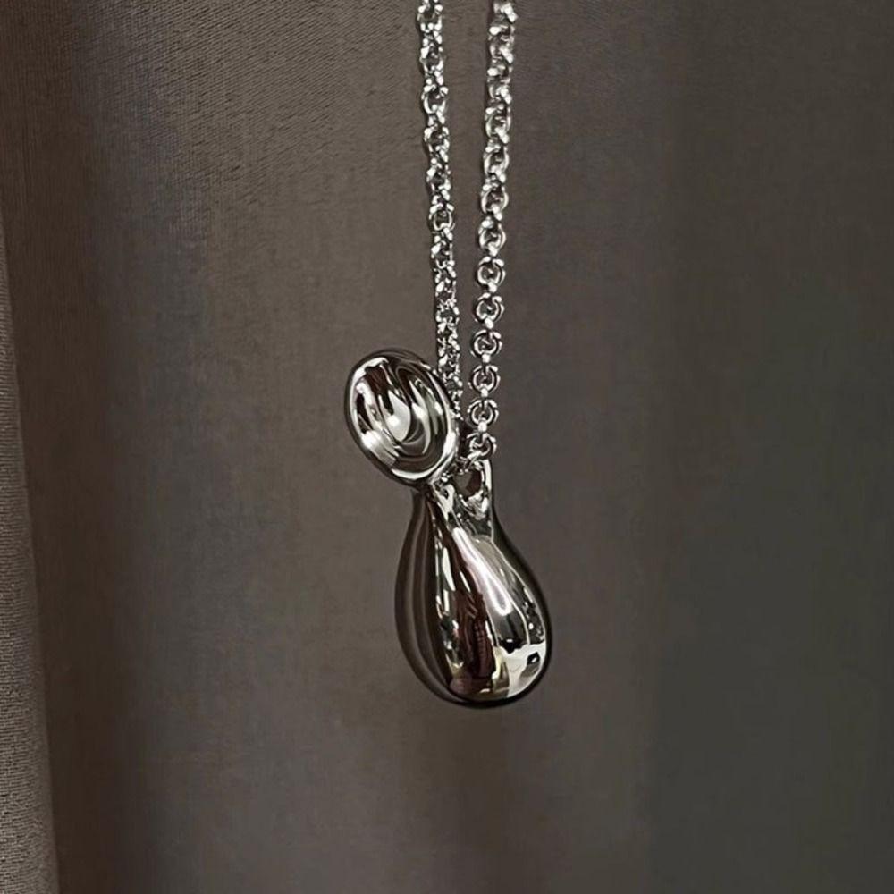 With Mini Bag Pendant Long Necklace with Water Bottle Pendant Women Choker  Creative Gift