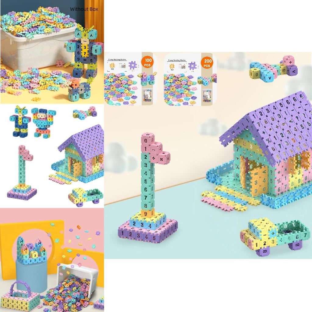 Colorful Macaron Building Blocks Fun And Educational Toy For Children 100pcs Bag