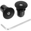 2 PCS Bar End Plugs Expanding Adjustable Locking Caps, Aluminum Alloy Bicycle Handlebar End Caps Bike Bar Ends, Bike Handlebar Ends Bikes Accessories