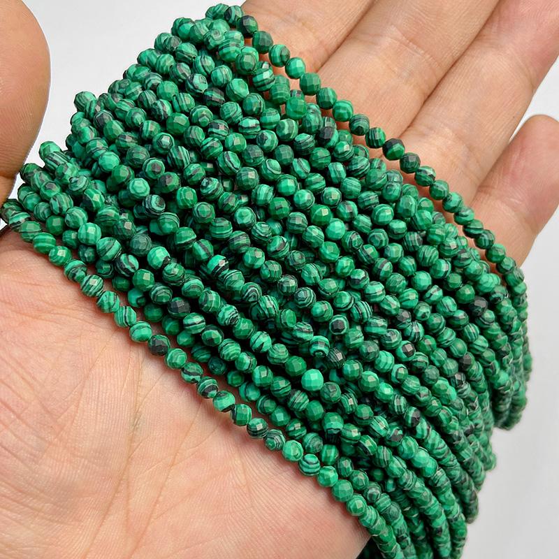4MM Natural Faceted Quality Agates Crystal Jades Stone Beads Tiny Loose Green Yellow Pink Red Gem Bead For Jewelry Making DIY