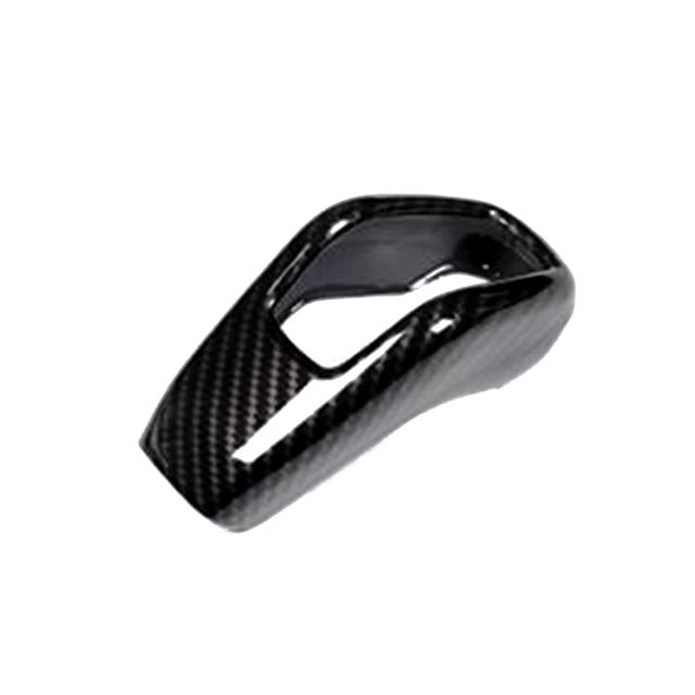 Carbon Fiber Style Car Gear Shift Head Cover Trim For Land Rover Range Rover Sport 2018- Auto Interior