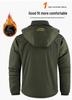 Plus Size Men's Winter Down Jacket - Fleece Lined, Windproof, Warm, Suitable for Fishing, Mountaineering, Cycling, and Other Outdoor Activities.
