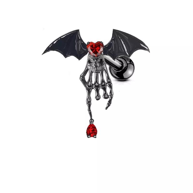 Fledermaus-Nabel-Lippen-Nippel-Bauch-Piercing-Schmuck, Ohrstecker, Nasenringe, Bauchnabelringe