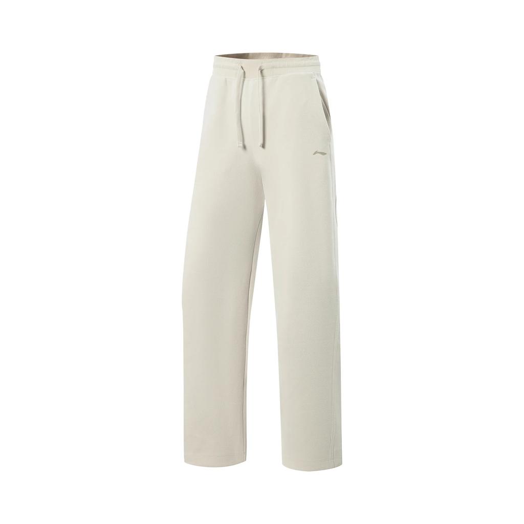 Li Ning Fitness Series Casual Simple Lace-Up Knitted Sports Pants Women bottoms AKYV112-1