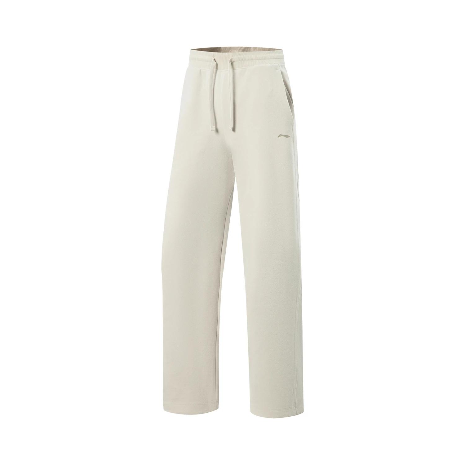 

Li Ning Серия Фитнес Повседневные Простые Вязаные Спортивные Штаны на Шнуровке Женские низ AKYV112-1 XL