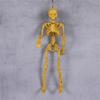 40cm Glittering Skeleton Halloween Decorations with Articulated Joints For Holiday Party Centerpieces Indoor and Outdoor