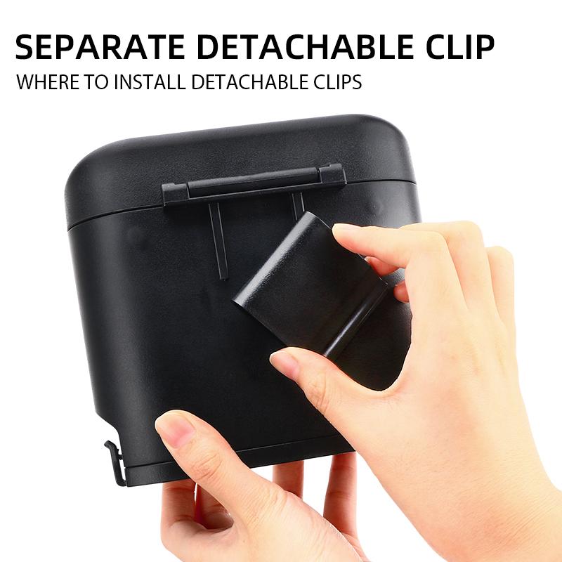For VOLKSWAGEN VW Portable Car Trash Can Hanging Mini Garbage Storage Box For Volkswagen GOLF MK6 Polo Tiguan VW GTI CADDY PASSA
