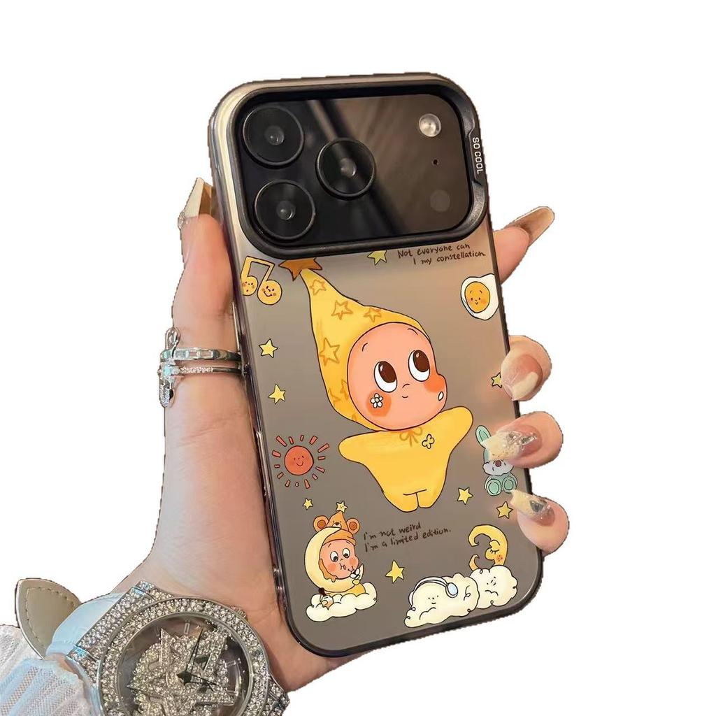 Trendy Cartoon Flower Rabbit Star Phone Case for Apple iPhone 17, 16 Pro, 15 Pro, 14, 13