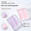 1 Pair Bear Ear Eyelash Perm Pads Reusable Silicone Lash Lifting Curling Strips Soft Under Eye Pads For Eyelash Perm Makeup Tool