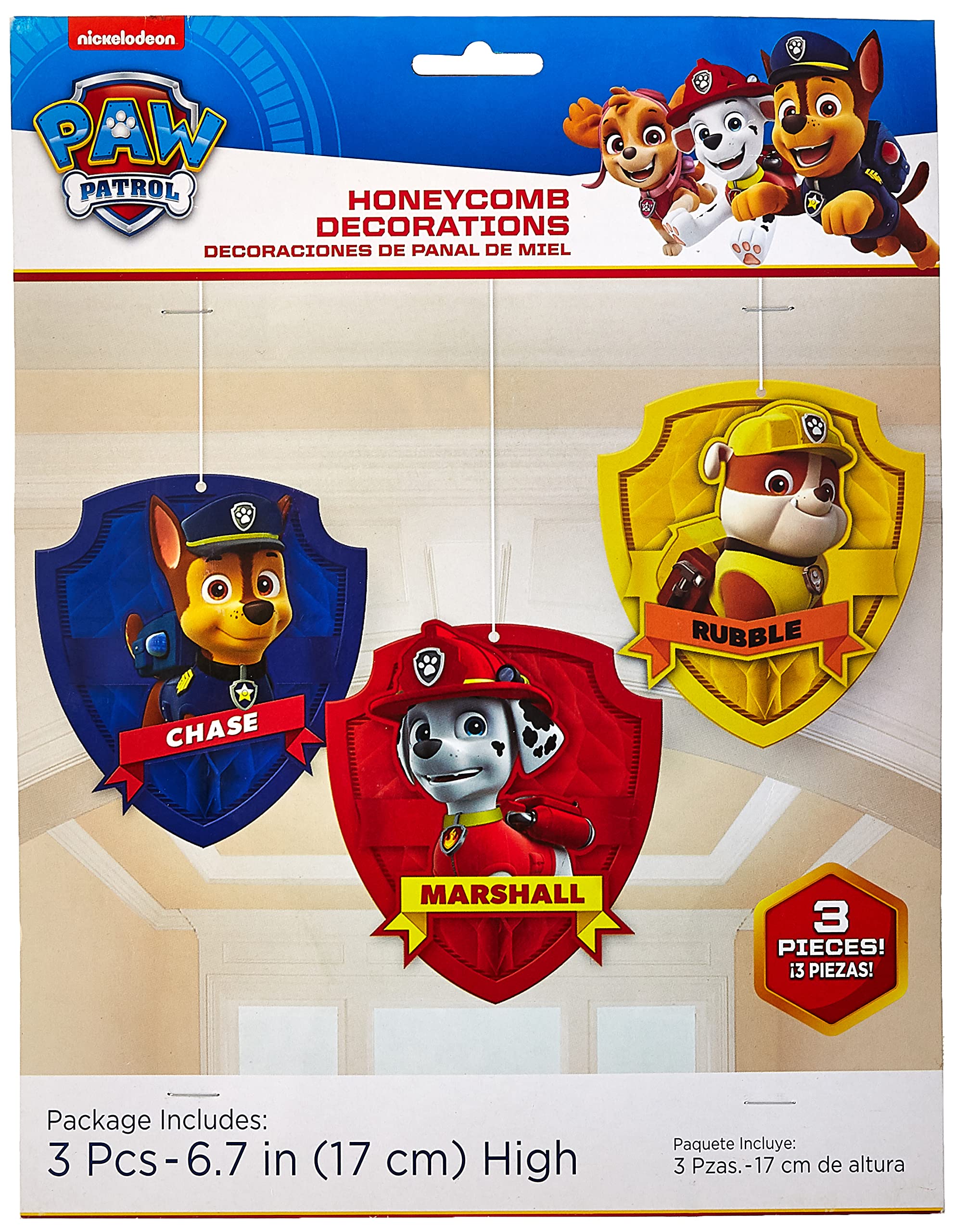 

Amscan Honeycomb Decoration Paw Patrol Набор для украшения соты Щенячий патруль
