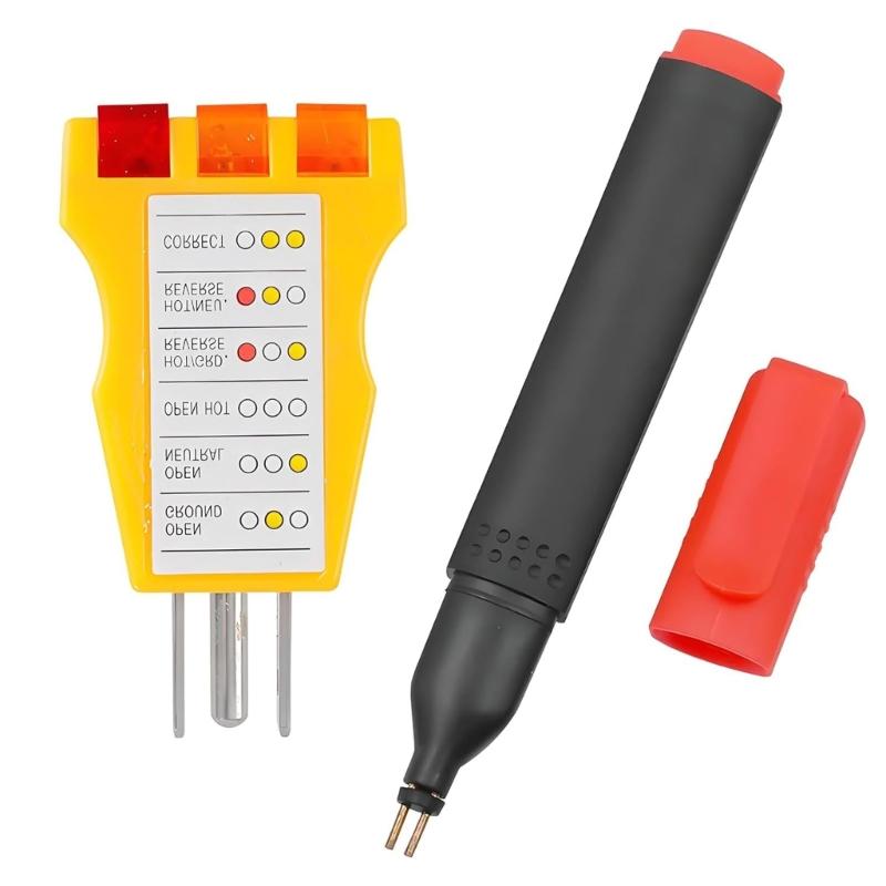 High Accuracy Ground Continuity Tester Conductivity Test Pen For Outlets Mats Wristbands And Blankets