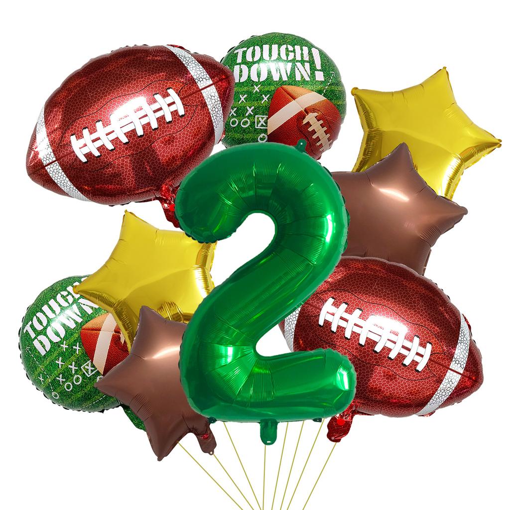 Rugby-Spieler-Thema, amerikanische Fußball-Luftballons, Sport-Thema, Party-Dekor-Set, Teenager im Alter von 1–9 Jahren, Teenager-Geburtstagsballons, Globos
