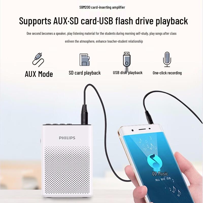 Philips Wireless Voice Amplifier with Headset Microphone (CN version)